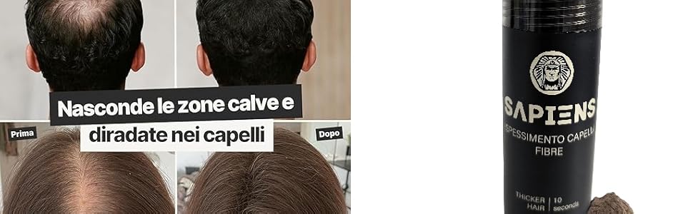 Fibra Diradamento Capelli Uomo | Fibre Capelli Uomo | Sapiens Shop